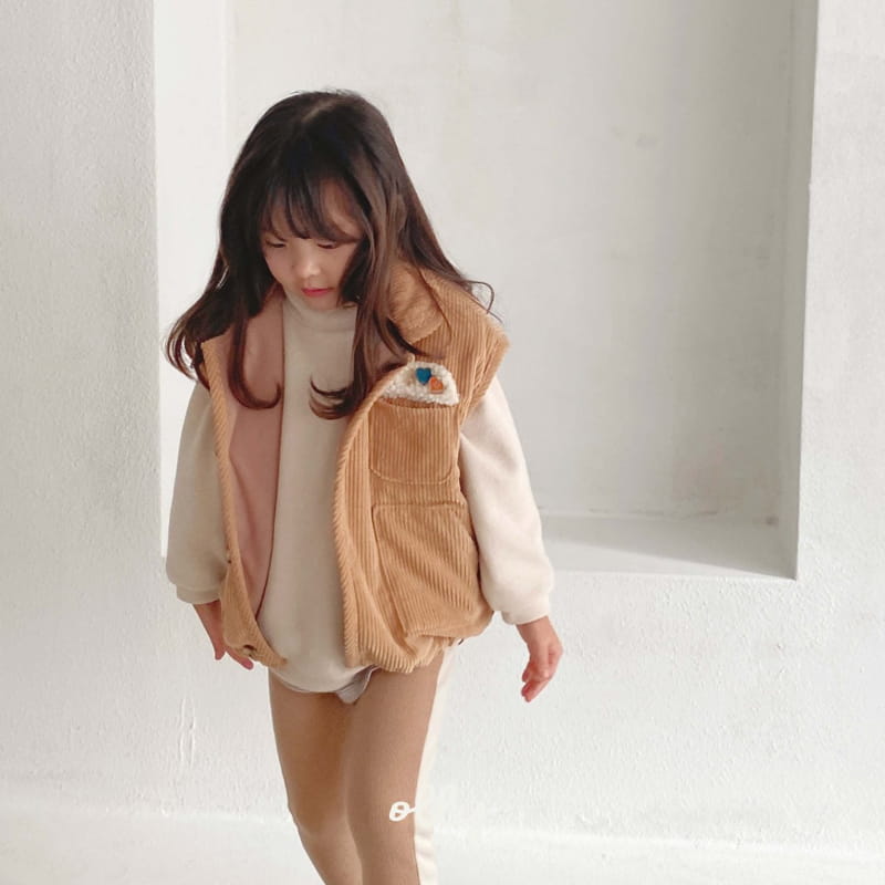 OLLYMARKET - Korean Children Fashion - #Kfashion4kids - Rib Bonding Vest - 6