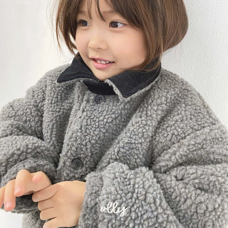 OLLYMARKET - Korean Children Fashion - #Kfashion4kids - Cow Boa Jacket - 2