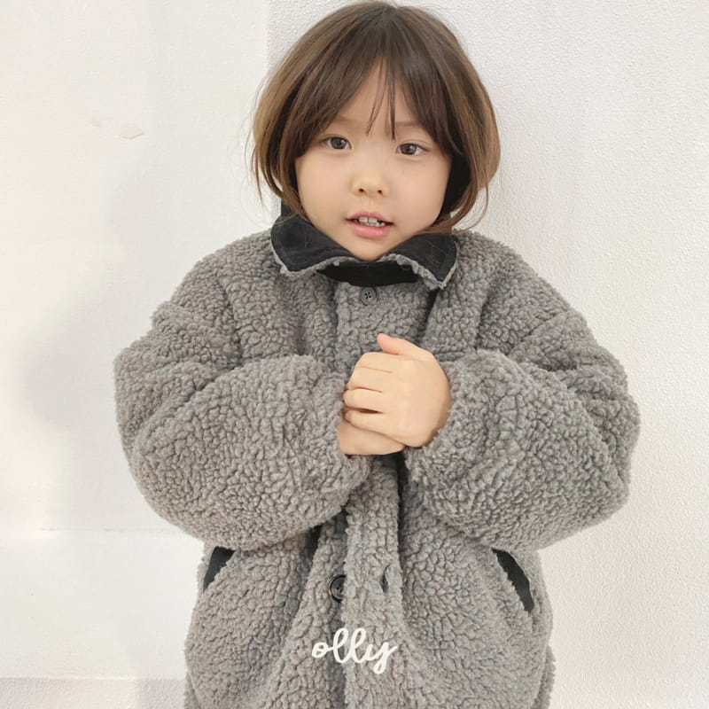 OLLYMARKET - Korean Children Fashion - #Kfashion4kids - Cow Boa Jacket - 5