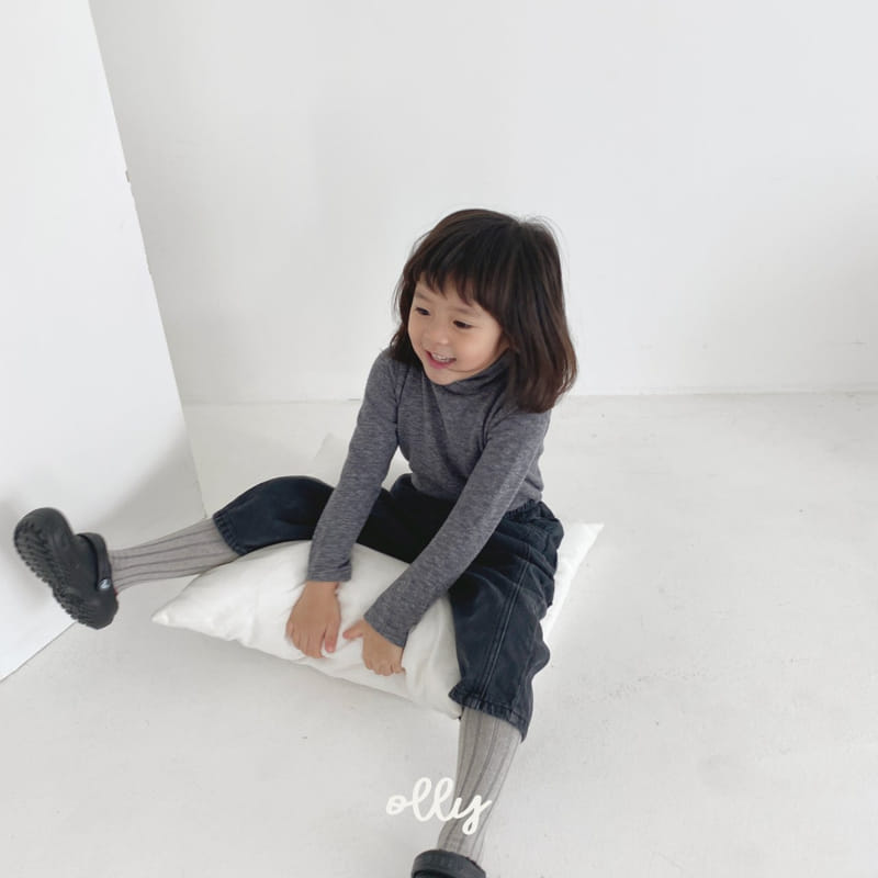 OLLYMARKET - Korean Children Fashion - #Kfashion4kids - Popcorn Half Turtleneck