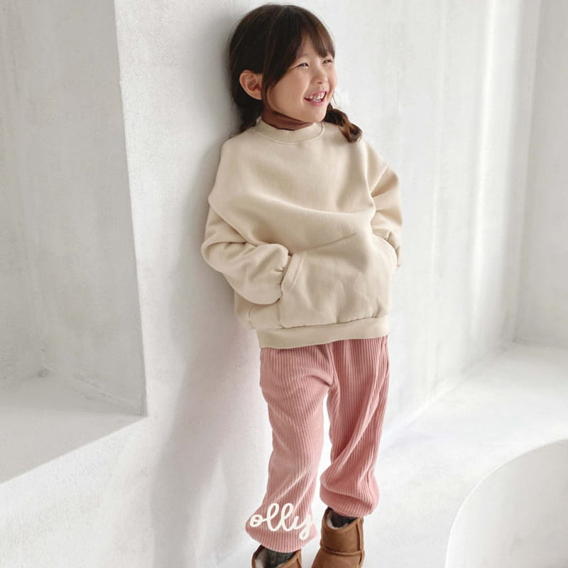 OLLYMARKET - Korean Children Fashion - #Kfashion4kids - Fleece Kangaroo Sweatshity - 12
