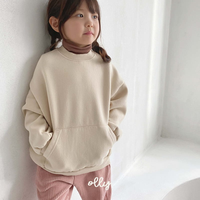 OLLYMARKET - Korean Children Fashion - #Kfashion4kids - Fleece Kangaroo Sweatshity - 2
