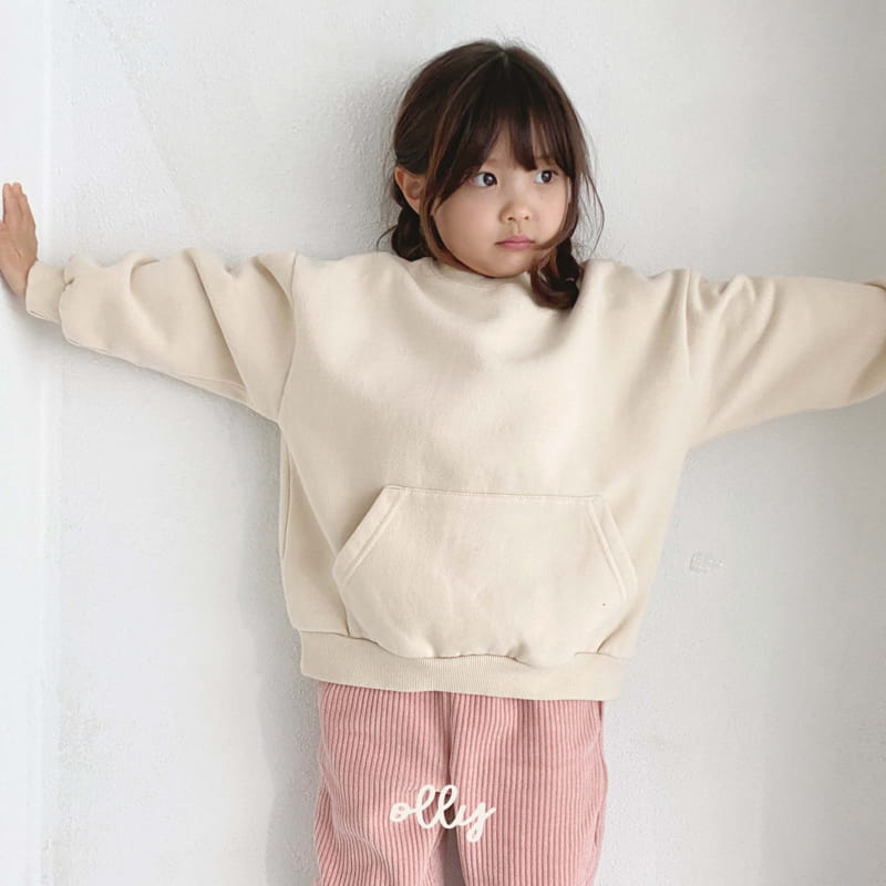 OLLYMARKET - Korean Children Fashion - #Kfashion4kids - Fleece Kangaroo Sweatshity - 4