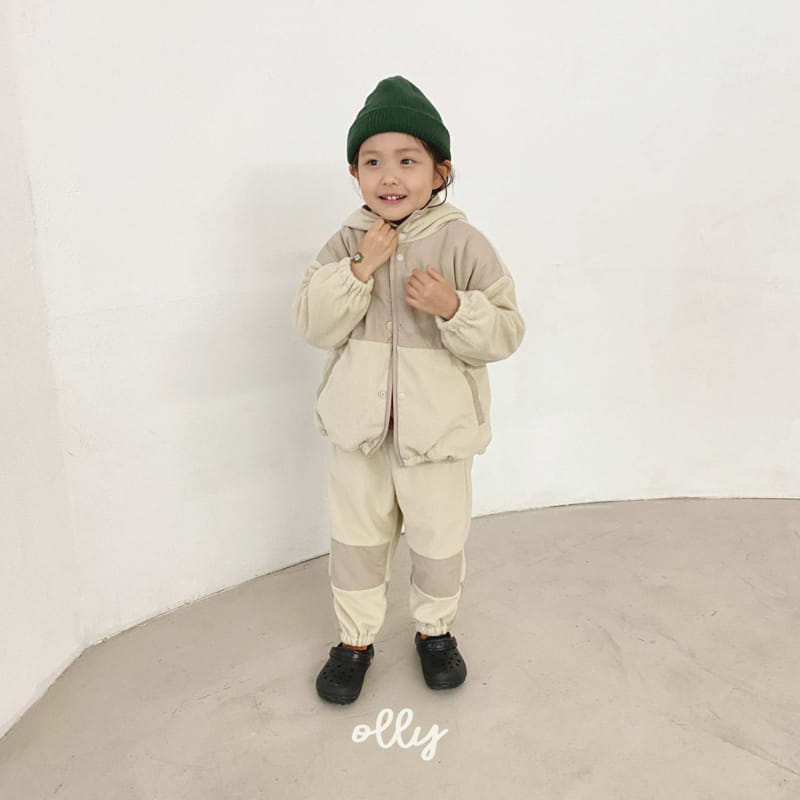 OLLYMARKET - Korean Children Fashion - #Kfashion4kids - Fleece Color Top Bottom Set - 10
