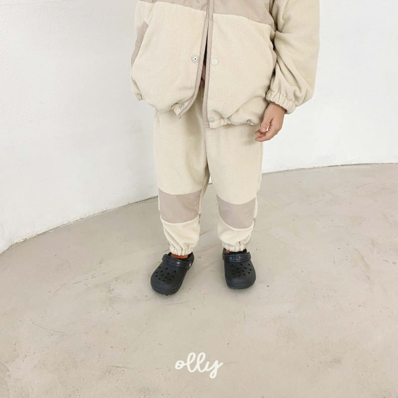 OLLYMARKET - Korean Children Fashion - #Kfashion4kids - Fleece Color Top Bottom Set - 11