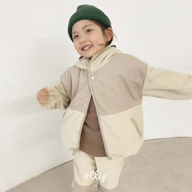 OLLYMARKET - Korean Children Fashion - #Kfashion4kids - Fleece Color Top Bottom Set - 8