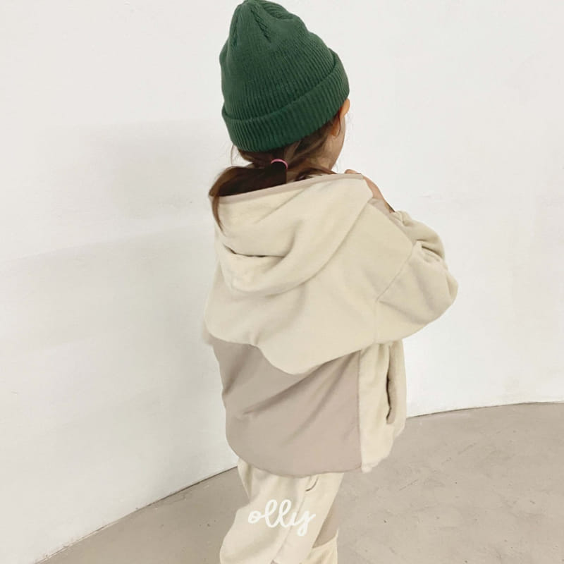 OLLYMARKET - Korean Children Fashion - #Kfashion4kids - Fleece Color Top Bottom Set - 9