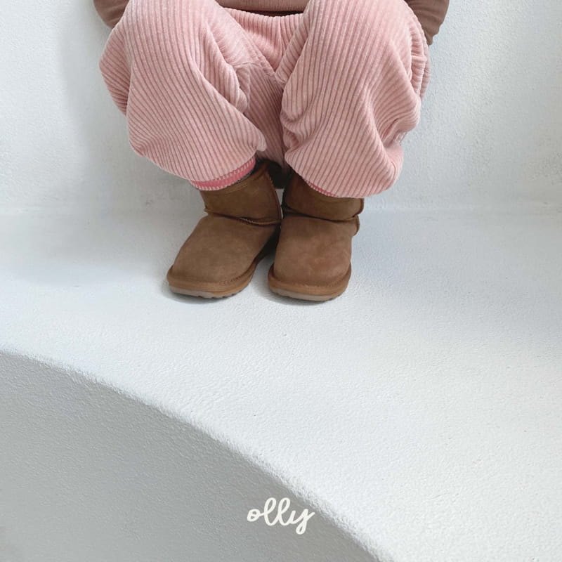 OLLYMARKET - Korean Children Fashion - #Kfashion4kids - Rib Knit Fleece Pants - 5