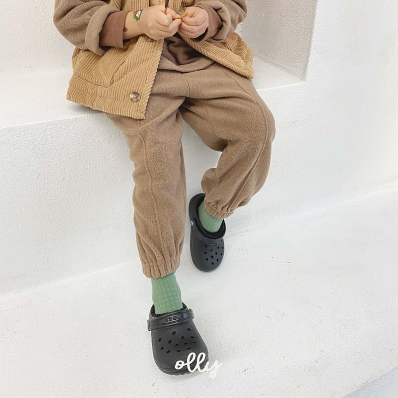 OLLYMARKET - Korean Children Fashion - #Kfashion4kids - Fleece Pintuck Pants - 8