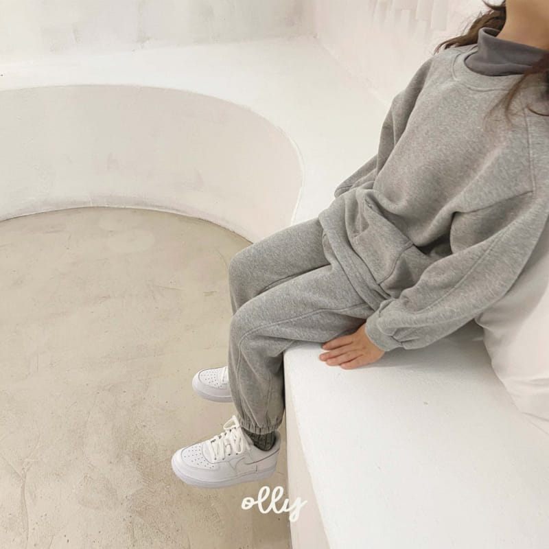 OLLYMARKET - Korean Children Fashion - #Kfashion4kids - Fleece Detail Top Bottom Set