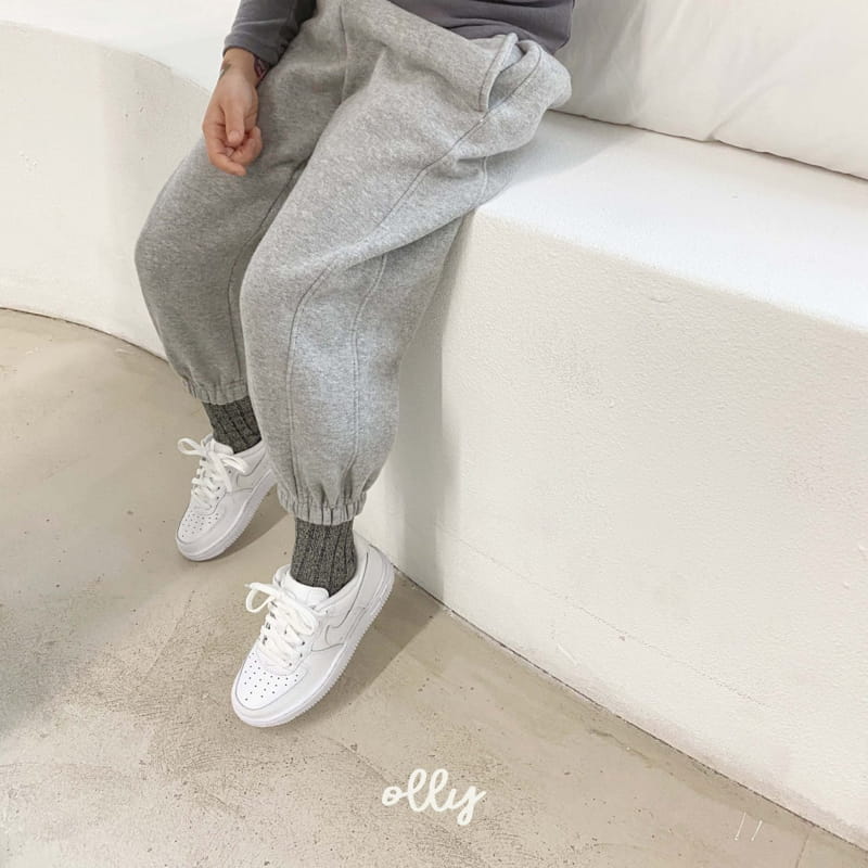 OLLYMARKET - Korean Children Fashion - #Kfashion4kids - Fleece Detail Top Bottom Set - 2