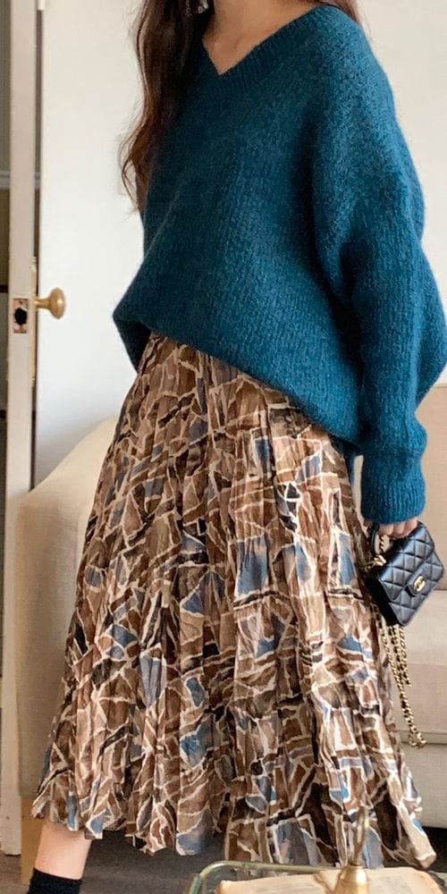 OOH AND AAH - Korean Children Fashion - #Kfashion4kids - Marbling Wrinkle Band Skirt - 2