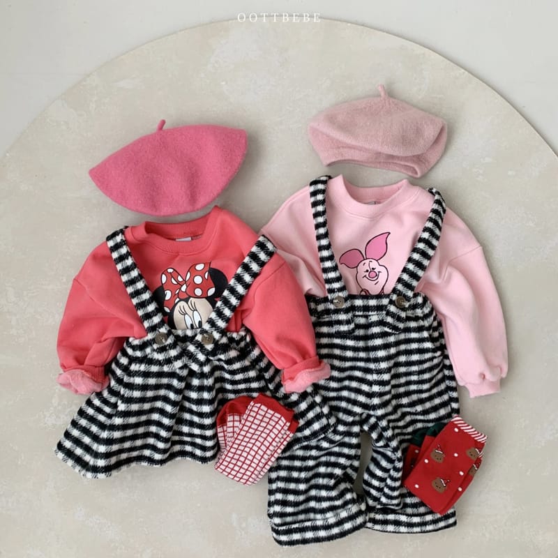 OOTT BEBE - Korean Children Fashion - #Kfashion4kids - Merry Dungarees Pants - 10