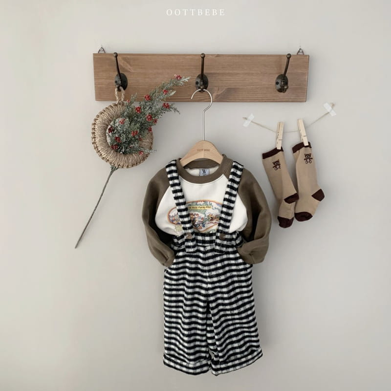 OOTT BEBE - Korean Children Fashion - #Kfashion4kids - Merry Dungarees Pants - 12