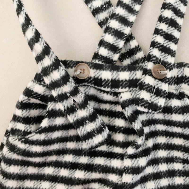OOTT BEBE - Korean Children Fashion - #Kfashion4kids - Merry Dungarees Pants - 3