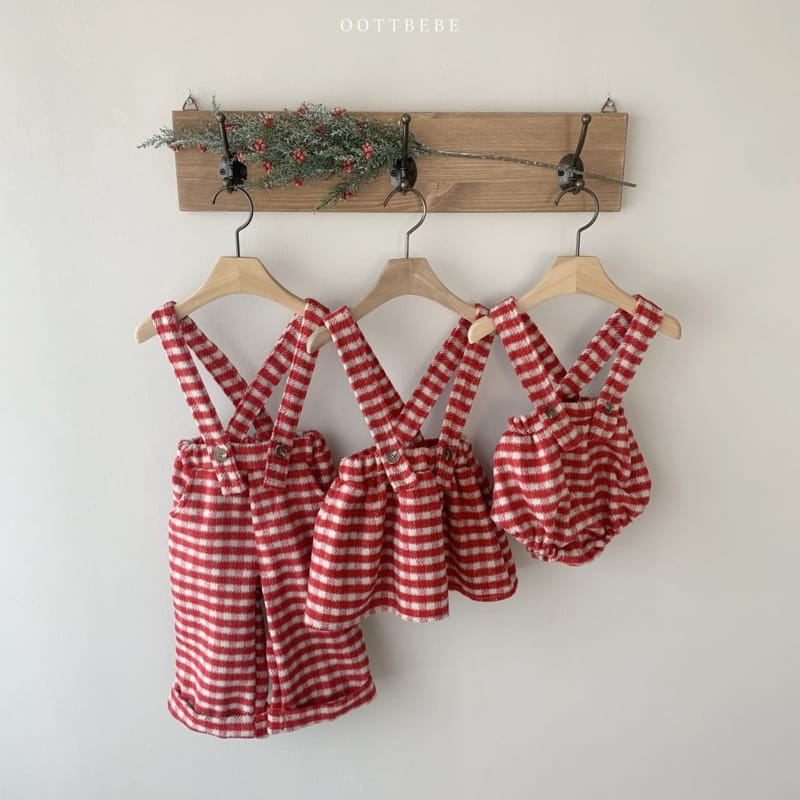 OOTT BEBE - Korean Children Fashion - #Kfashion4kids - Merry Dungarees Pants - 4