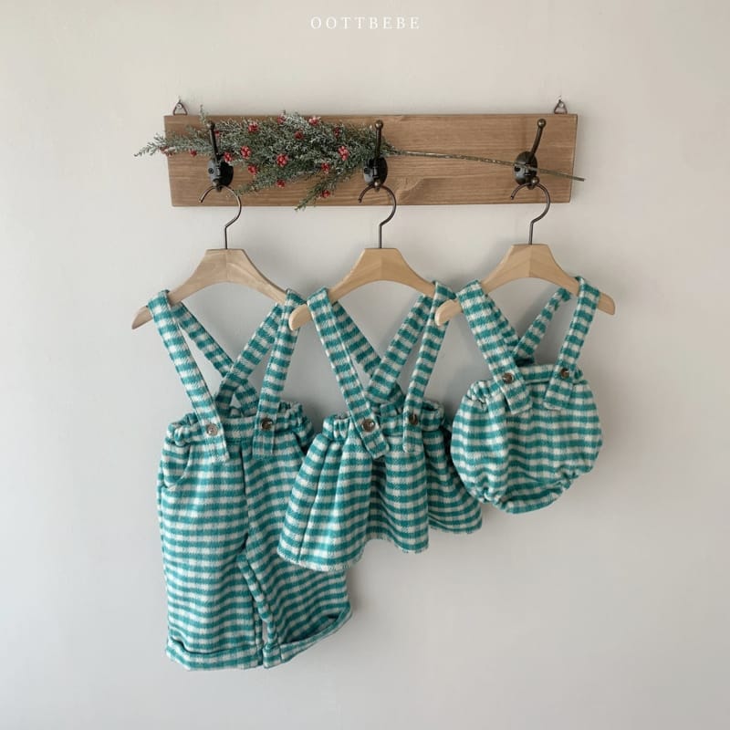 OOTT BEBE - Korean Children Fashion - #Kfashion4kids - Merry Dungarees Pants - 5