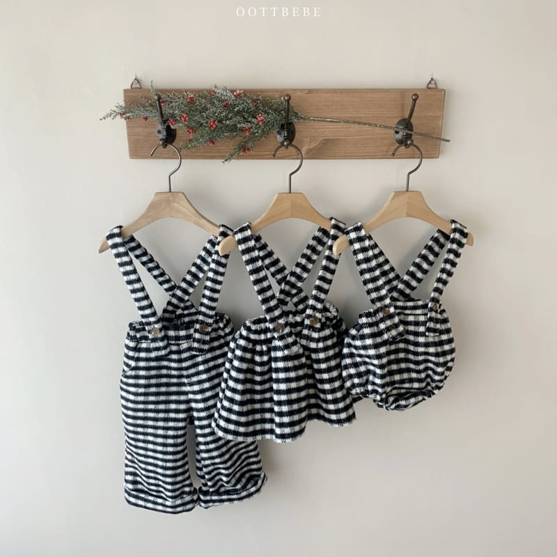 OOTT BEBE - Korean Children Fashion - #Kfashion4kids - Merry Dungarees Pants - 6
