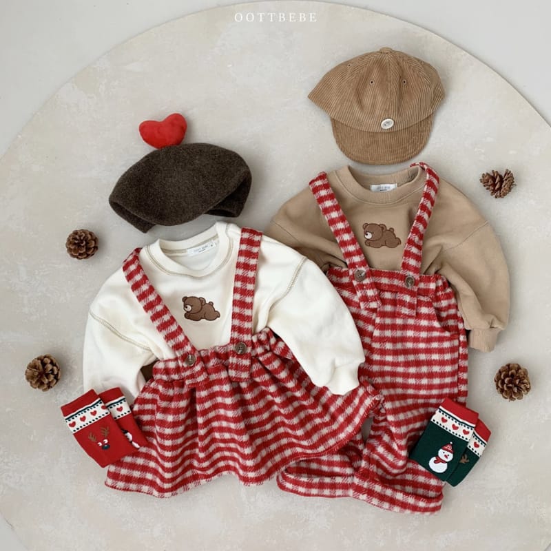 OOTT BEBE - Korean Children Fashion - #Kfashion4kids - Merry Dungarees Pants - 8