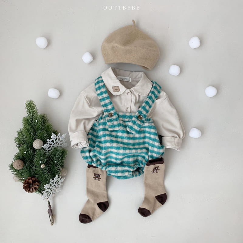 OOTT BEBE - Korean Children Fashion - #Kfashion4kids - Merry Dungarees Bloomer - 6