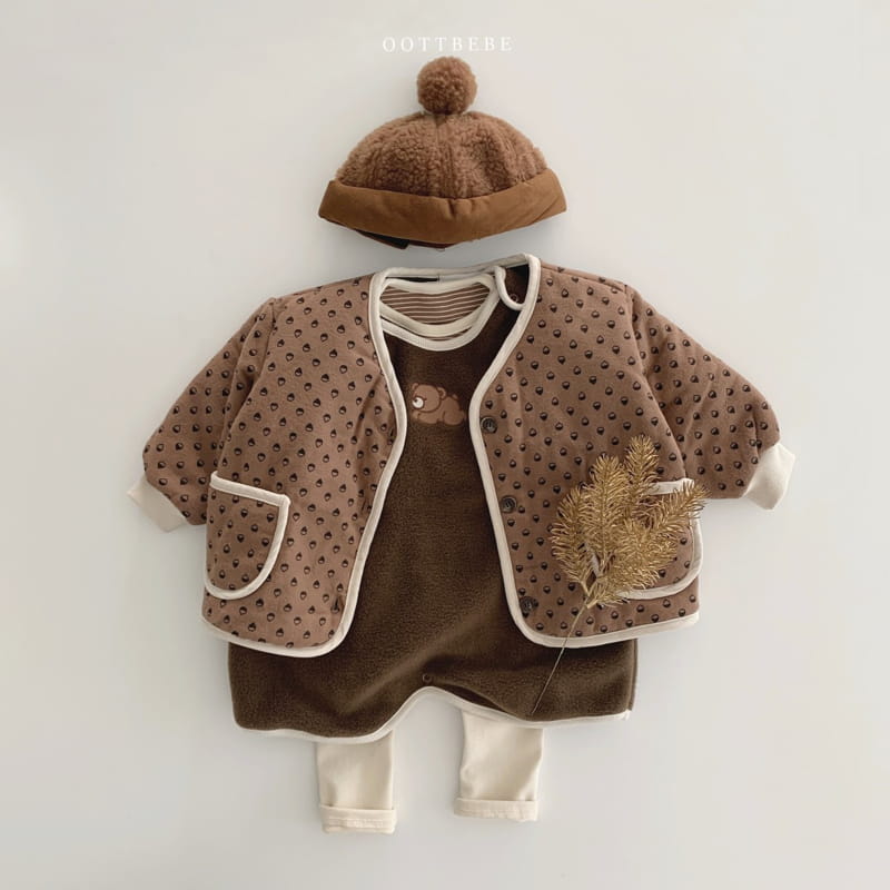 OOTT BEBE - Korean Children Fashion - #Kfashion4kids - Podong Bear Sleep Vest - 4