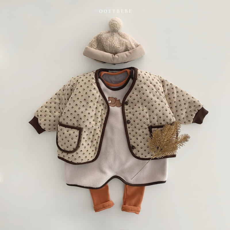 OOTT BEBE - Korean Children Fashion - #Kfashion4kids - Podong Bear Sleep Vest - 5
