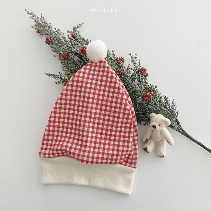 OOTT BEBE - Korean Children Fashion - #Kfashion4kids - Check Day Bell Bonnet