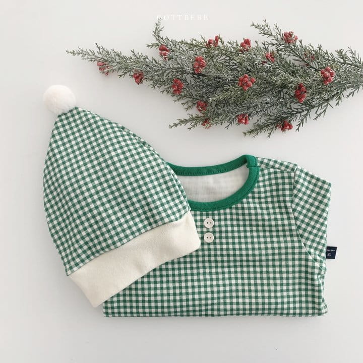 OOTT BEBE - Korean Children Fashion - #Kfashion4kids - Check Day Bell Bonnet - 10