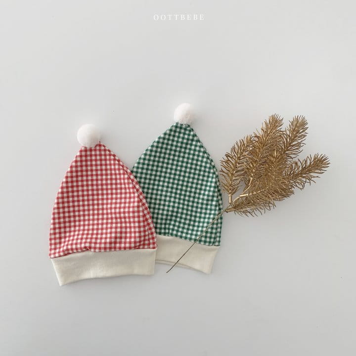 OOTT BEBE - Korean Children Fashion - #Kfashion4kids - Check Day Bell Bonnet - 3