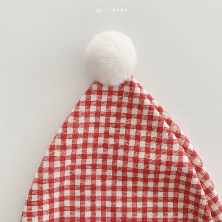 OOTT BEBE - Korean Children Fashion - #Kfashion4kids - Check Day Bell Bonnet - 6