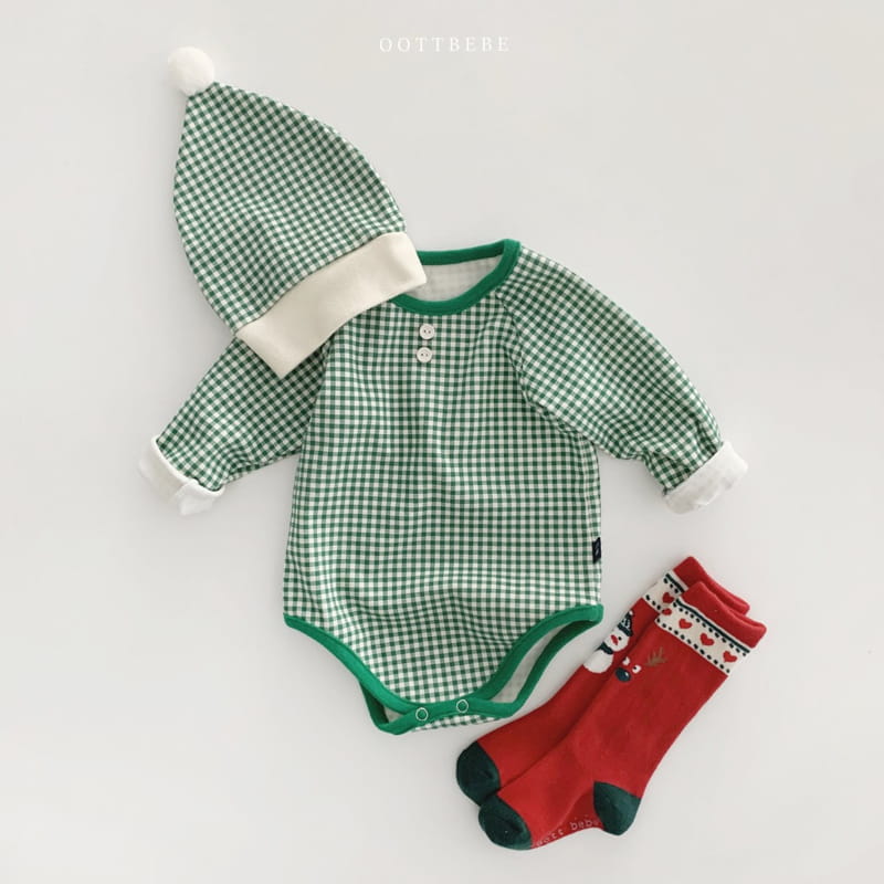 OOTT BEBE - Korean Children Fashion - #Kfashion4kids - Check Day Bodysuit - 5
