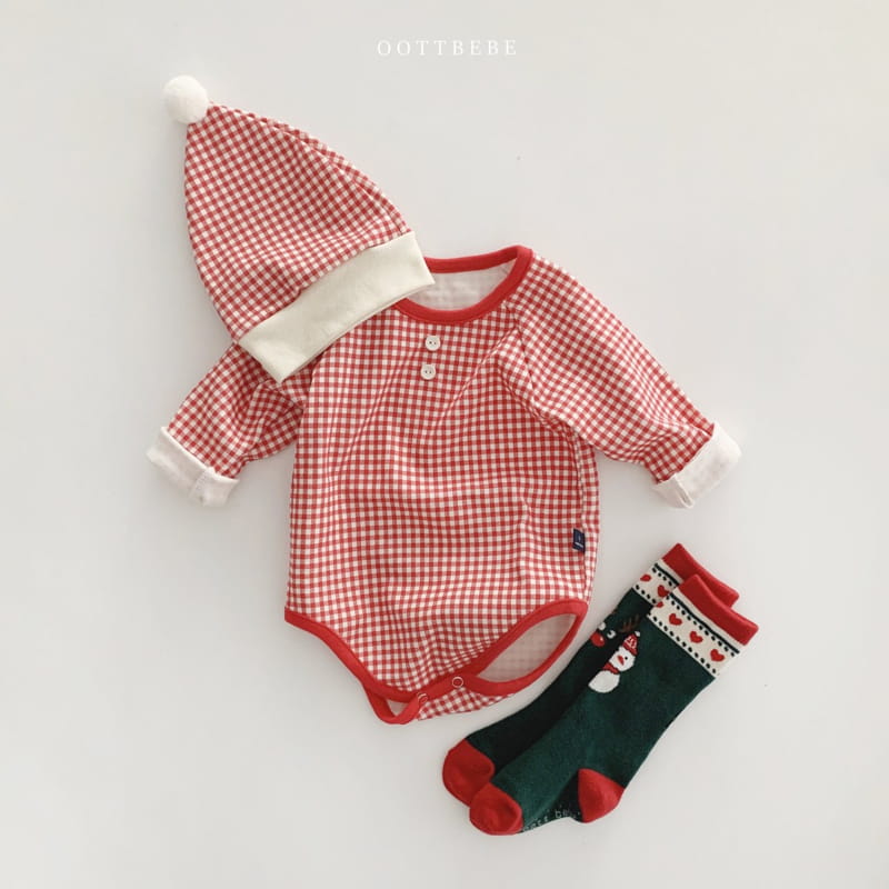 OOTT BEBE - Korean Children Fashion - #Kfashion4kids - Check Day Bodysuit - 6