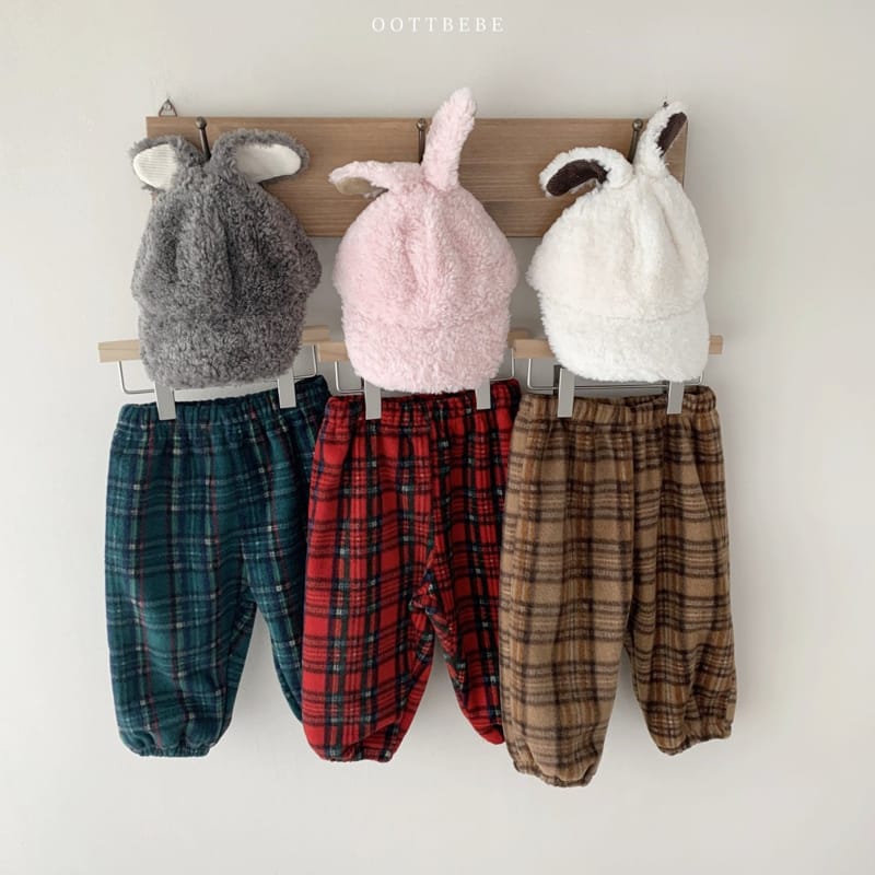 OOTT BEBE - Korean Children Fashion - #Kfashion4kids - Eve Check Pants with Mom - 6