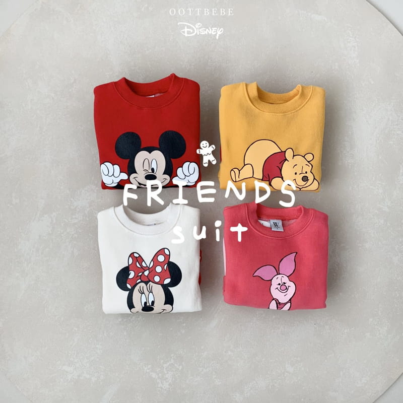 OOTT BEBE - Korean Children Fashion - #Kfashion4kids - Disney Friends Baby Bodysuit