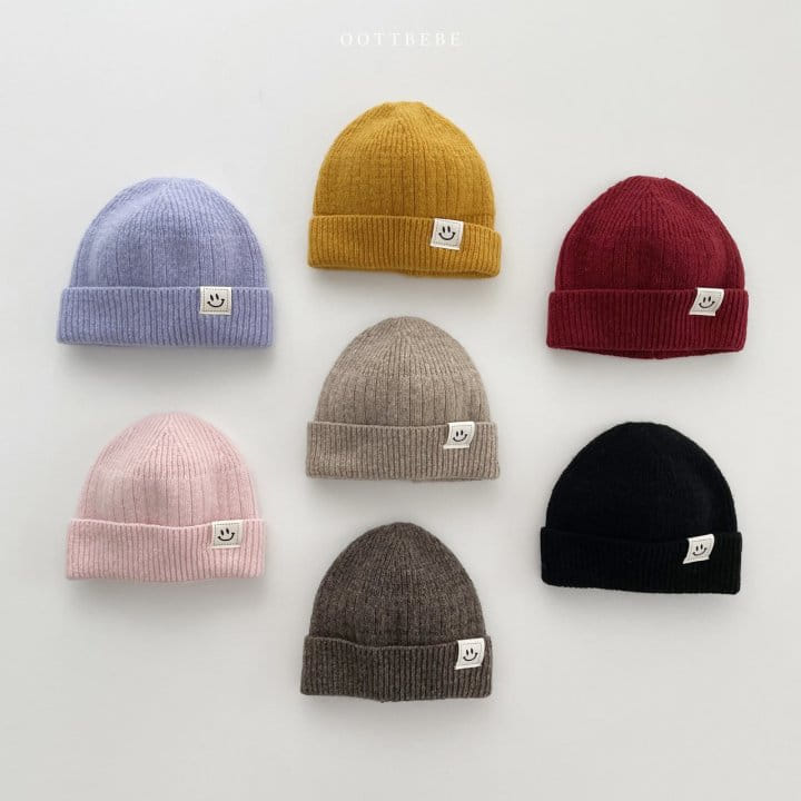 OOTT BEBE - Korean Children Fashion - #Kfashion4kids - Smile Short Beanie - 5