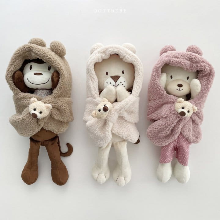 OOTT BEBE - Korean Children Fashion - #Kfashion4kids - Bear Hoody Neck Warmer