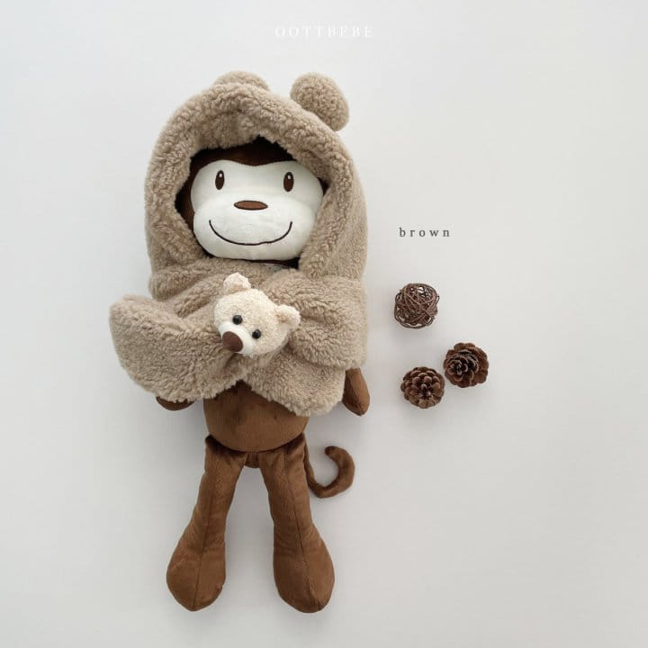 OOTT BEBE - Korean Children Fashion - #Kfashion4kids - Bear Hoody Neck Warmer - 10