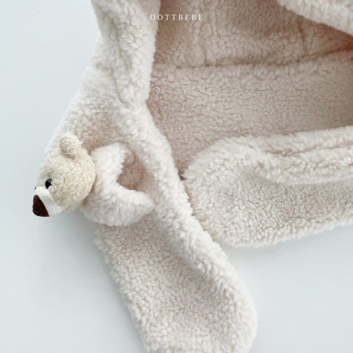 OOTT BEBE - Korean Children Fashion - #Kfashion4kids - Bear Hoody Neck Warmer - 3