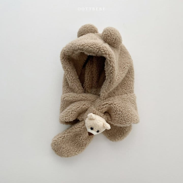OOTT BEBE - Korean Children Fashion - #Kfashion4kids - Bear Hoody Neck Warmer - 6