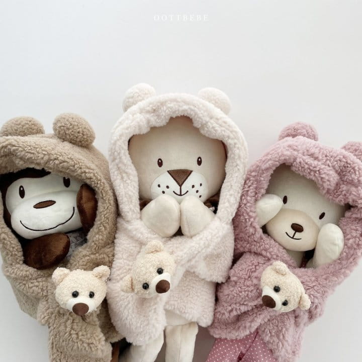 OOTT BEBE - Korean Children Fashion - #Kfashion4kids - Bear Hoody Neck Warmer - 8