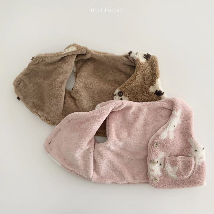 OOTT BEBE - Korean Children Fashion - #Kfashion4kids - Squirrel Rabbit Top Bottom Set - 3