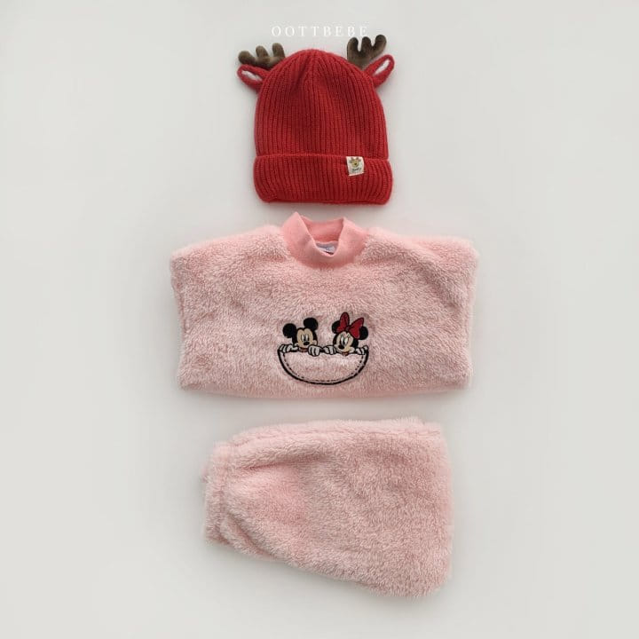 OOTT BEBE - Korean Children Fashion - #Kfashion4kids - Disney Bishon Top Bottom Set - 12