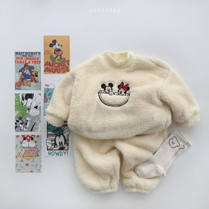 OOTT BEBE - Korean Children Fashion - #Kfashion4kids - Disney Bishon Top Bottom Set - 2