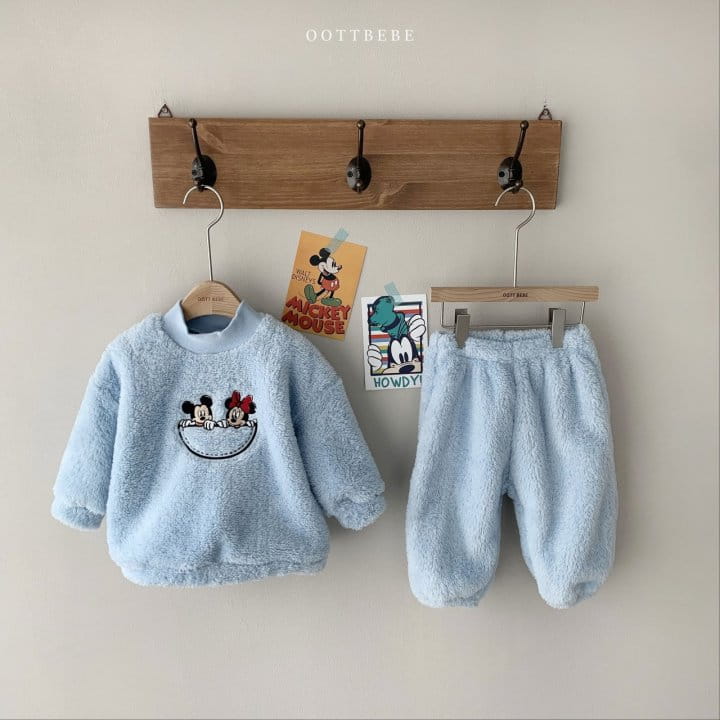 OOTT BEBE - Korean Children Fashion - #Kfashion4kids - Disney Bishon Top Bottom Set - 4