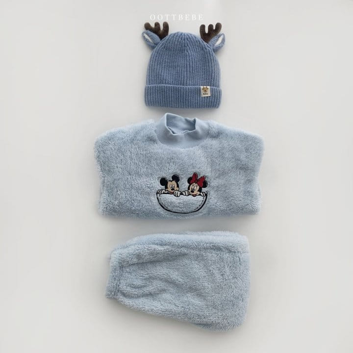 OOTT BEBE - Korean Children Fashion - #Kfashion4kids - Disney Bishon Top Bottom Set - 6