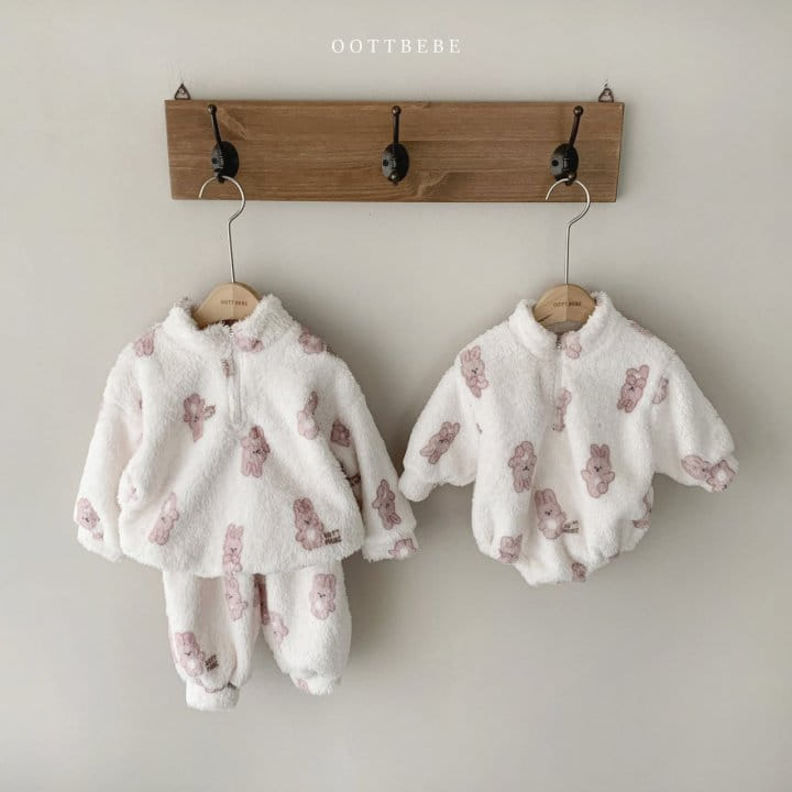 OOTT BEBE - Korean Children Fashion - #Kfashion4kids - Cozy Anorak Bodysuit - 3