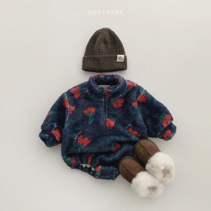 OOTT BEBE - Korean Children Fashion - #Kfashion4kids - Cozy Anorak Bodysuit - 4