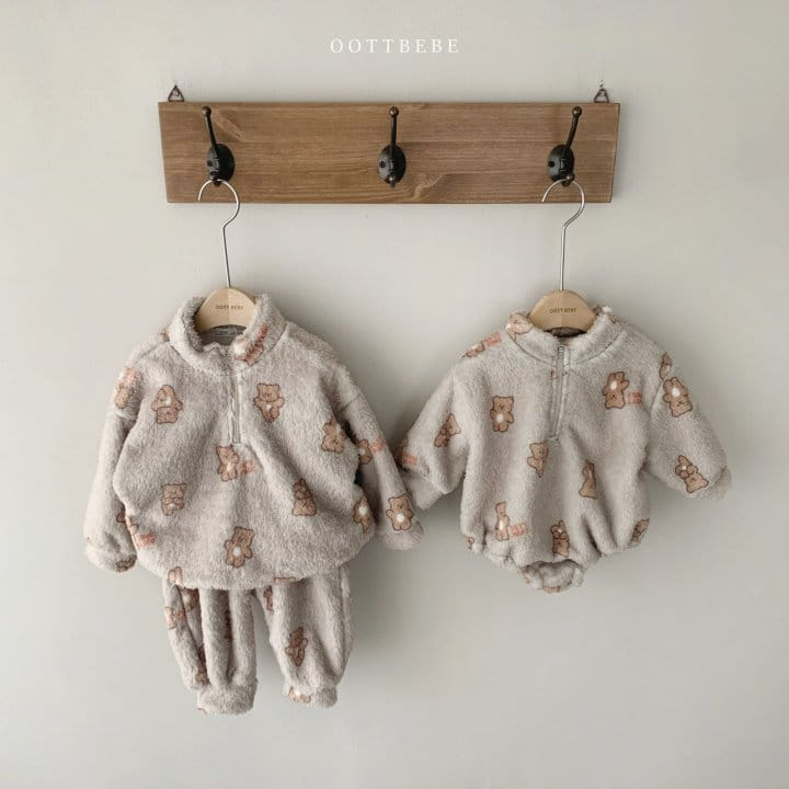 OOTT BEBE - Korean Children Fashion - #Kfashion4kids - Cozy Anorak Bodysuit - 5