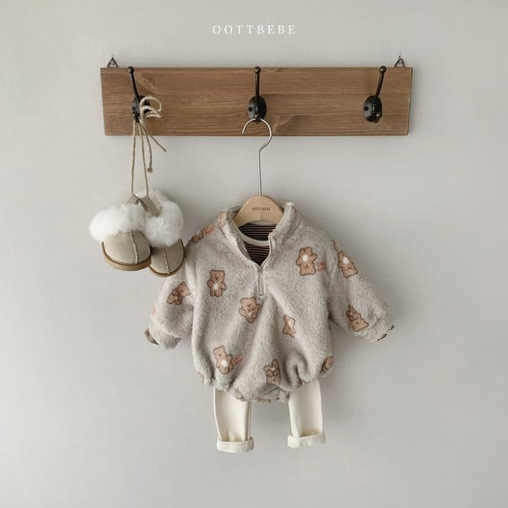 OOTT BEBE - Korean Children Fashion - #Kfashion4kids - Cozy Anorak Bodysuit - 8