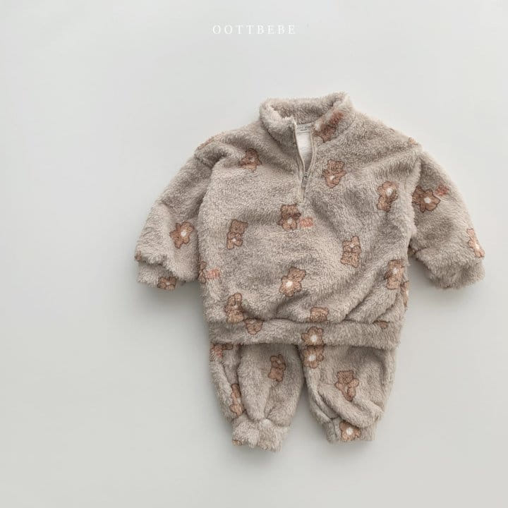 OOTT BEBE - Korean Children Fashion - #Kfashion4kids - Cozy Anorak Top Bottom Set - 10